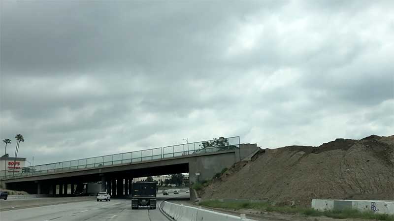 Last Look at Bridge To Be Demolished on I-5 Through Sun Valley