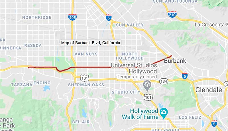 Map of Sun Valley and Burbank Jose Mier Net