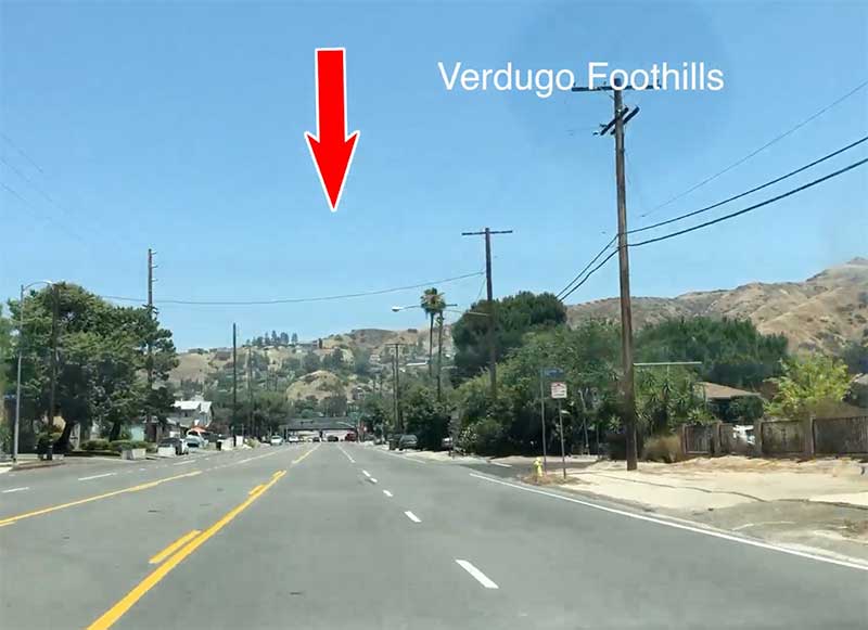 Jose Mier's shot of Verdugo Mountains, Sun Valley CA