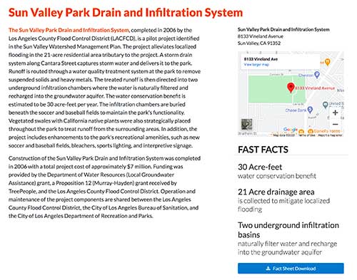 Sun Valley Park Drain and Infiltration System