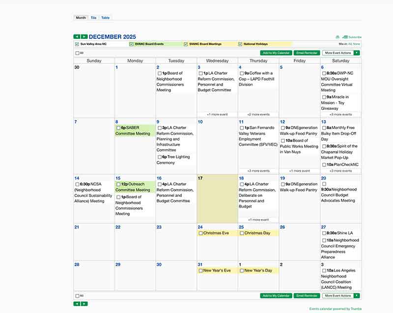 Jose Mier on Sun Valley CA Christmas Events and Other Local Celebrations